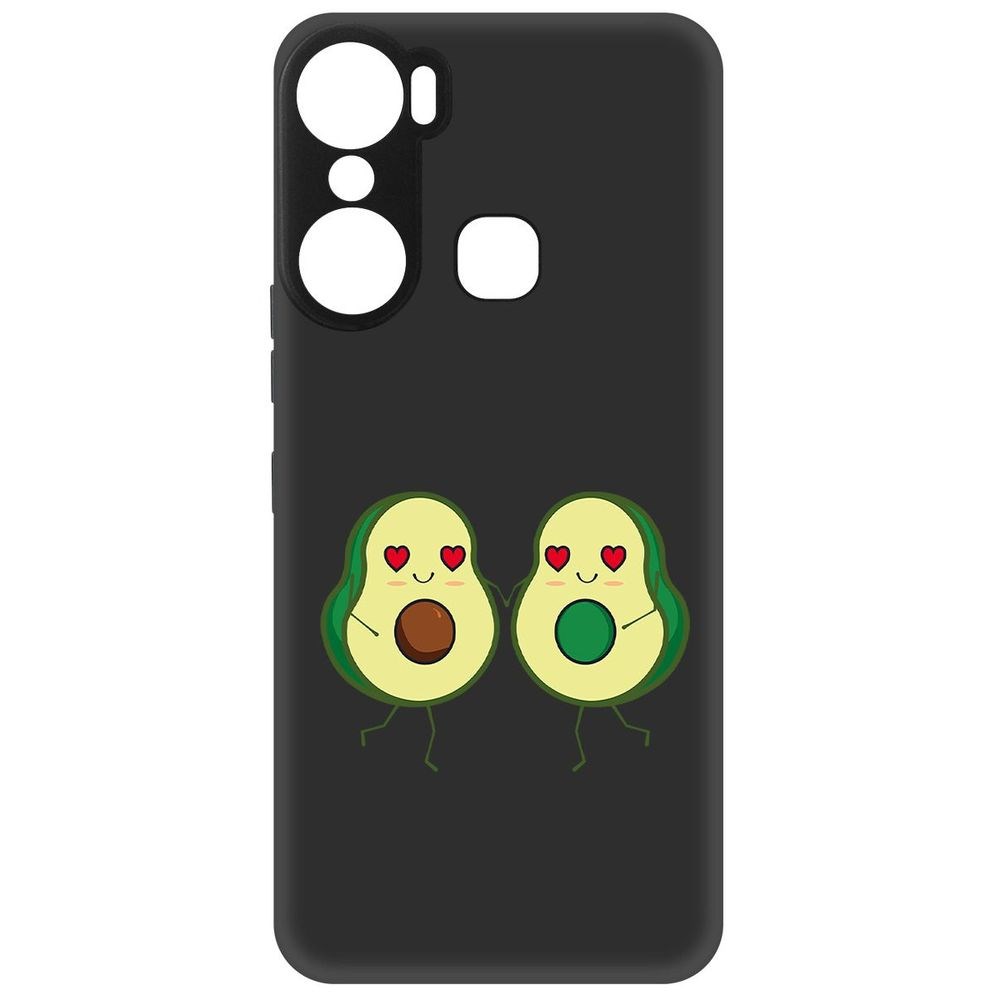 

Чехол-накладка Софт Авокадо Пара для Infinix Hot 12 Pro, Черный