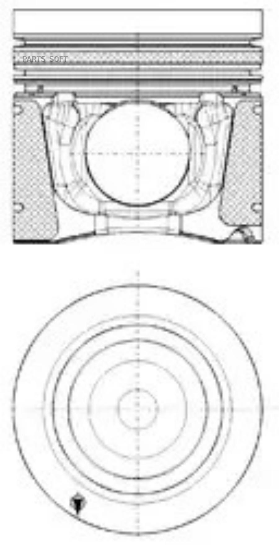 

Поршень 1Шт KOLBENSCHMIDT 40270610