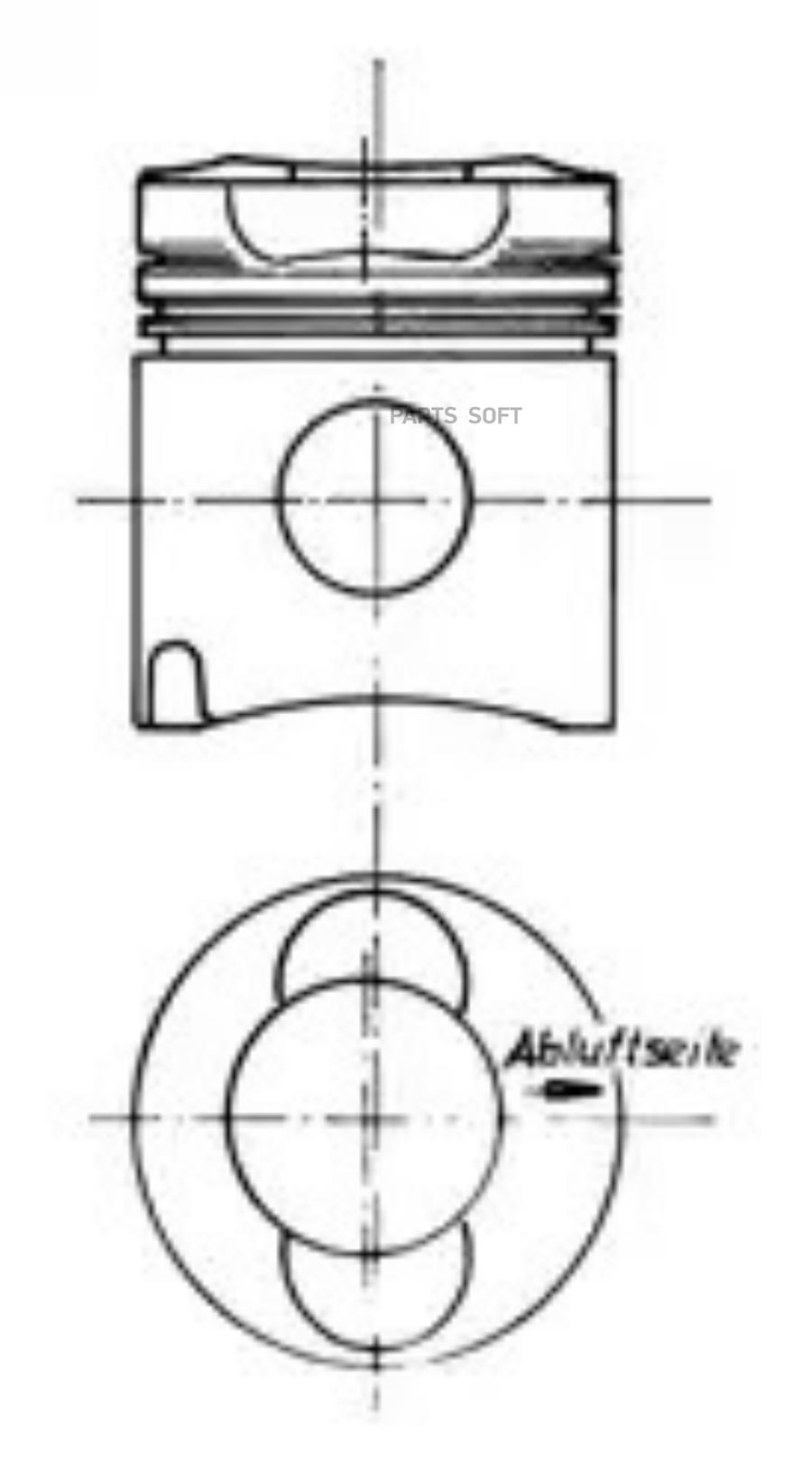 

Поршень 1Шт KOLBENSCHMIDT 90669600