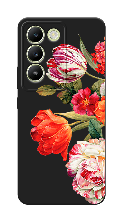 

Чехол Awog на Vivo V30 lite 4G/Y100 4G/T3 5G/V30 SE 5G/Y200E 5G "Весенний букет", Красный;розовый;зеленый, 2610852-1