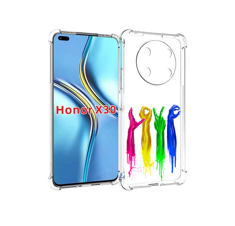 

Чехол MyPads яркие руки love для Honor X30 / Magic4 Lite 5G, Прозрачный, Tocco