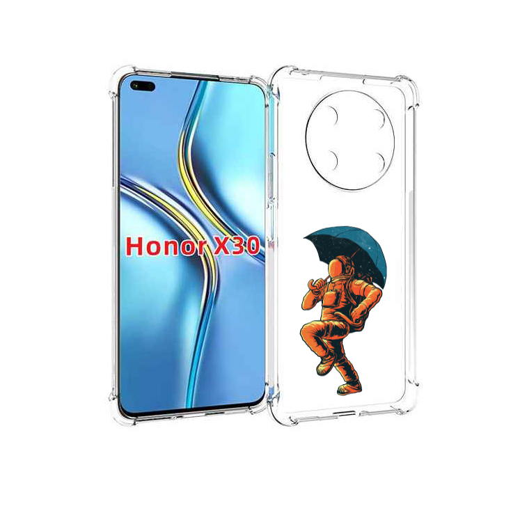 

Чехол MyPads шагающий космонавт с зонтом для Honor X30 / Magic4 Lite 5G, Прозрачный, Tocco