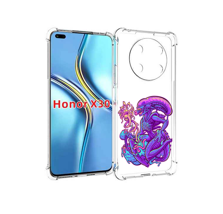 

Чехол MyPads чужой фиолетовый цвет для Honor X30 / Magic4 Lite 5G, Прозрачный, Tocco