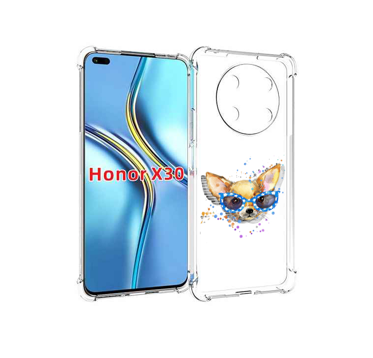 

Чехол MyPads чихуа-хуа в очках для Honor X30 / Magic4 Lite 5G, Прозрачный, Tocco