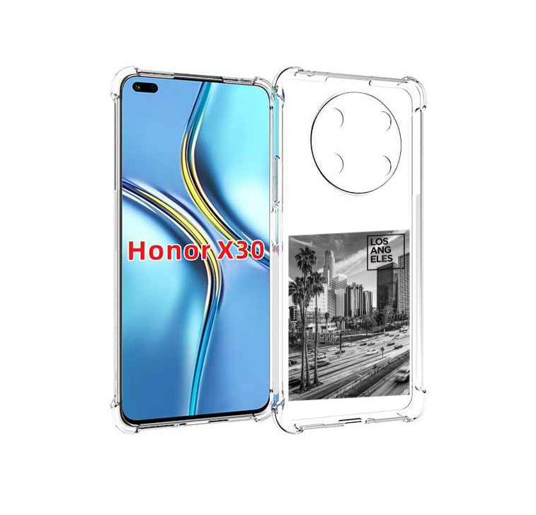 

Чехол MyPads черно белый лос анджелес для Honor X30 / Magic4 Lite 5G, Прозрачный, Tocco