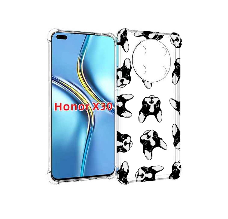

Чехол MyPads черно белые собачки для Honor X30 / Magic4 Lite 5G, Прозрачный, Tocco