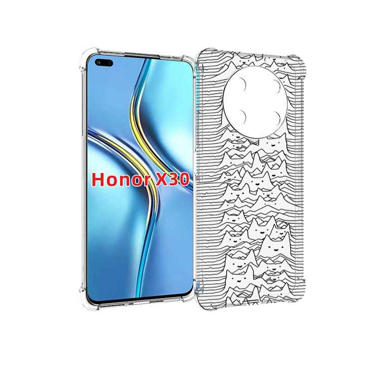 

Чехол MyPads черно белые коты 3D для Honor X30 / Magic4 Lite 5G, Прозрачный, Tocco