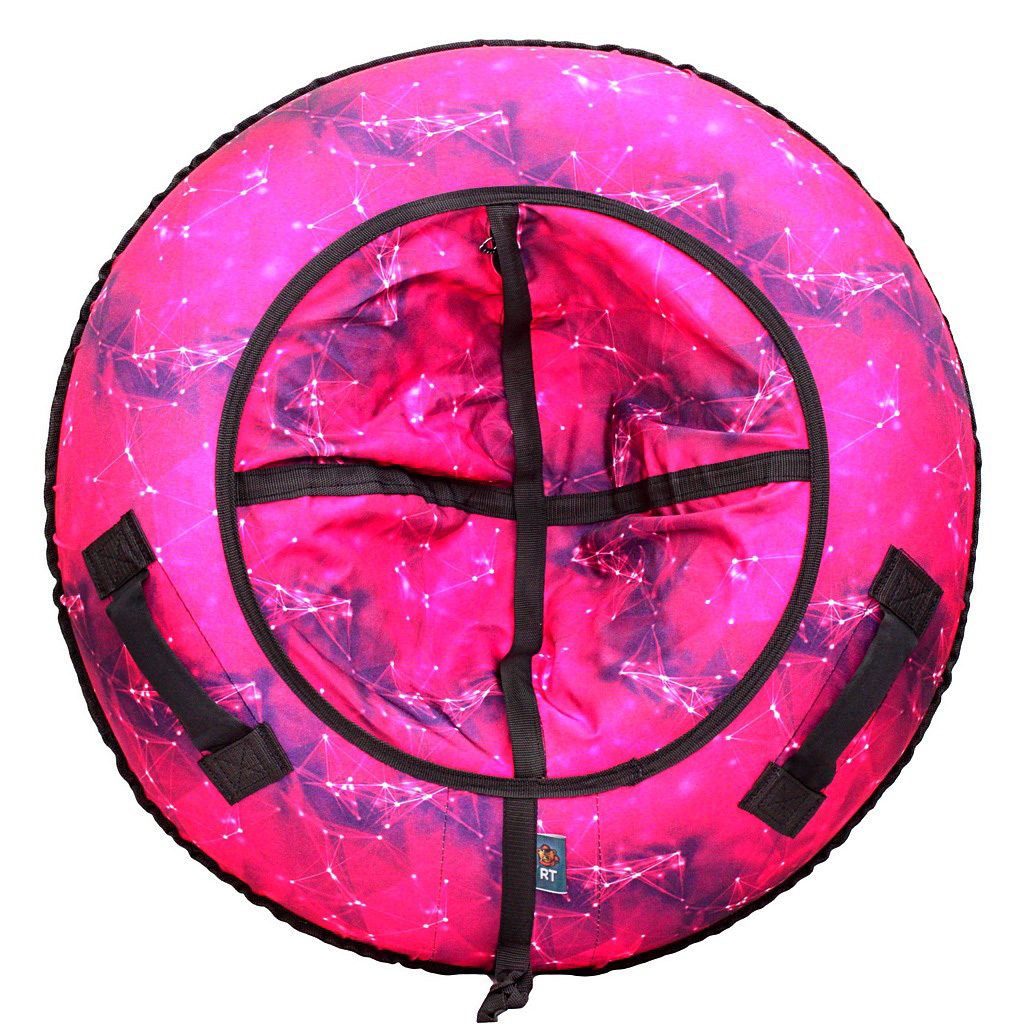 Санки надувные Тюбинг RT Созвездие розовое + автокамера, диаметр 118 см санки надувные тюбинг rt созвездие розовое автокамера диаметр 118 см