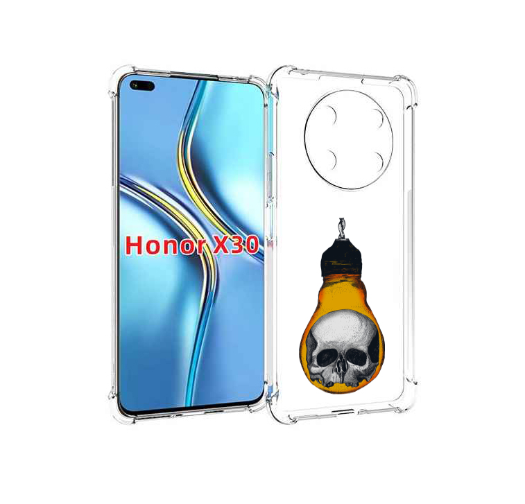 

Чехол MyPads череп в лампочке для Honor X30 / Magic4 Lite 5G, Прозрачный, Tocco