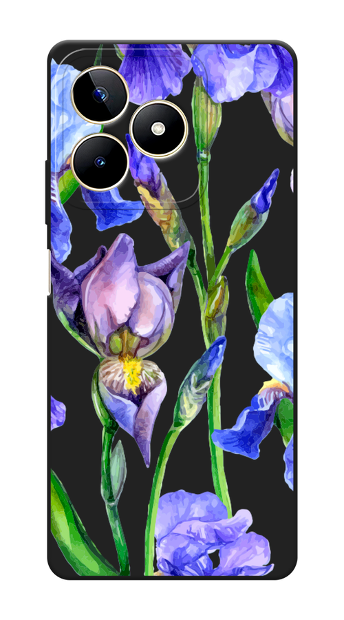 

Чехол Awog на Realme C53/C51/Note 50 "Синие ирисы", Фиолетовый;голубой;зеленый, 2516052-1