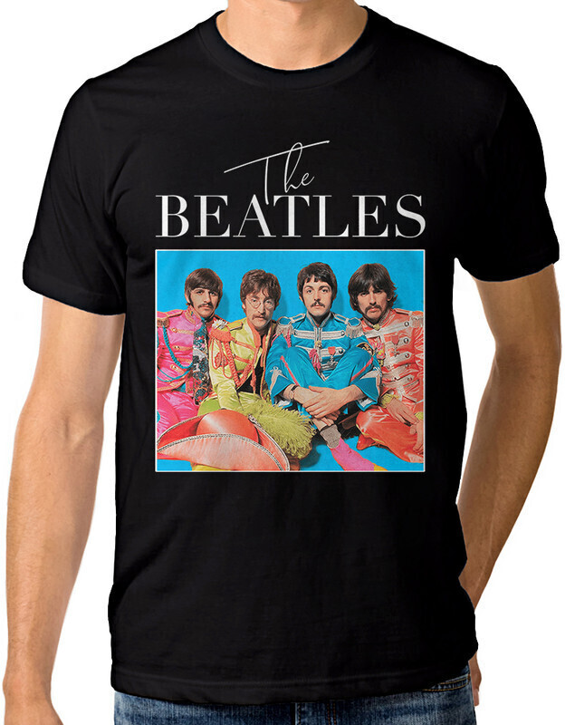 

Футболка мужская Dream Shirts The Beatles - Битлз 10009542 черная XL, The Beatles - Битлз 10009542