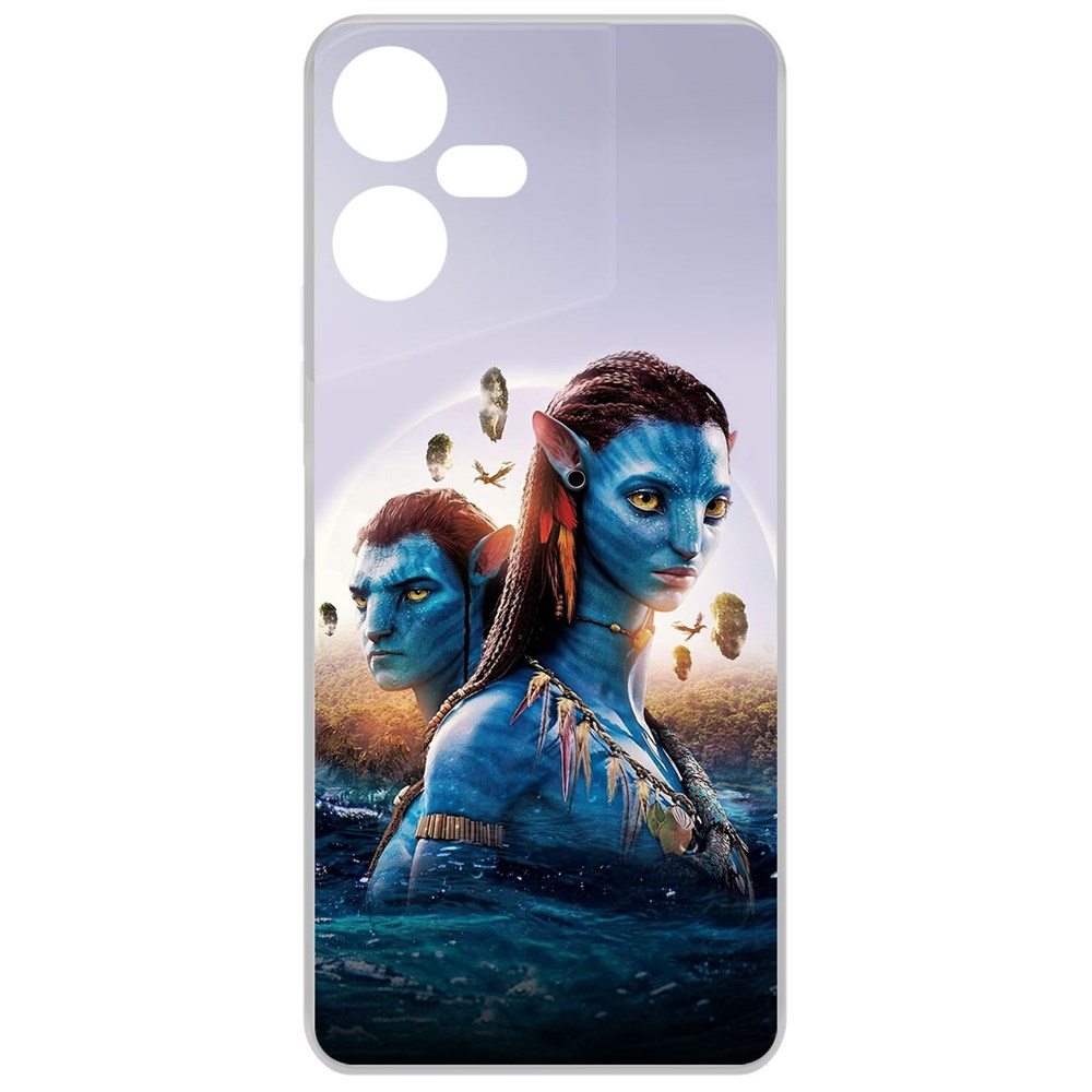 

Чехол-накладка Krutoff Clear Case Аватар - Джейк и Нейтири для TECNO Pova Neo 3, Прозрачный