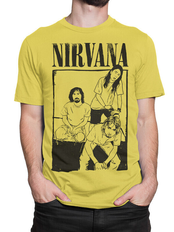 

Футболка мужская Dream Shirts Nirvana 10009522 желтая S, Nirvana 10009522