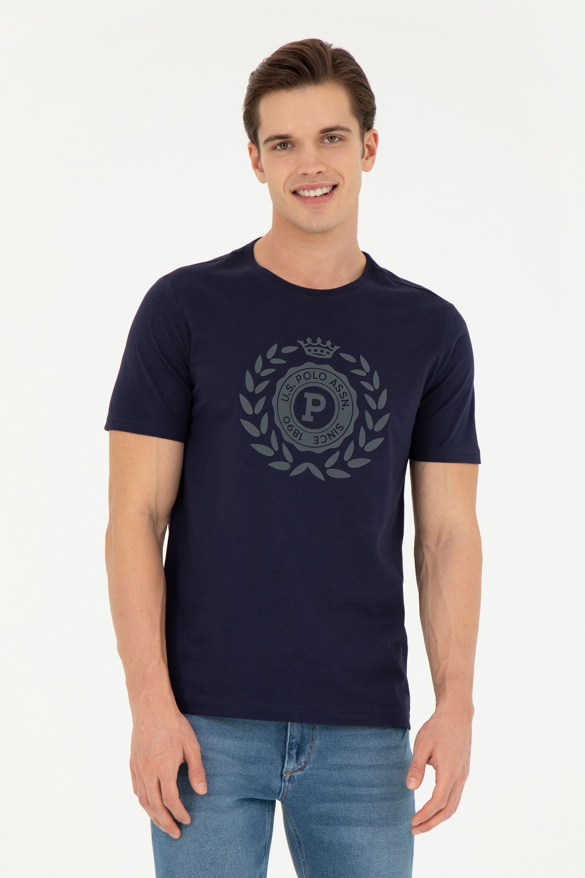 

Футболка мужская US Polo Assn G081SZ0110ABHA синяя L, Синий, G081SZ0110ABHA