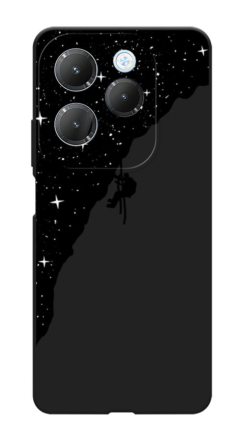 

Чехол Awog на Infinix Hot 40 Pro "Скалолаз в космосе", Черный;белый;бежевый, 3105352-1