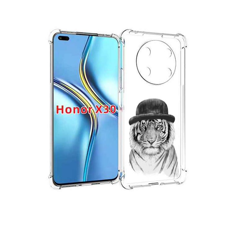 

Чехол MyPads тигр британец для Honor X30 / Magic4 Lite 5G, Прозрачный, Tocco