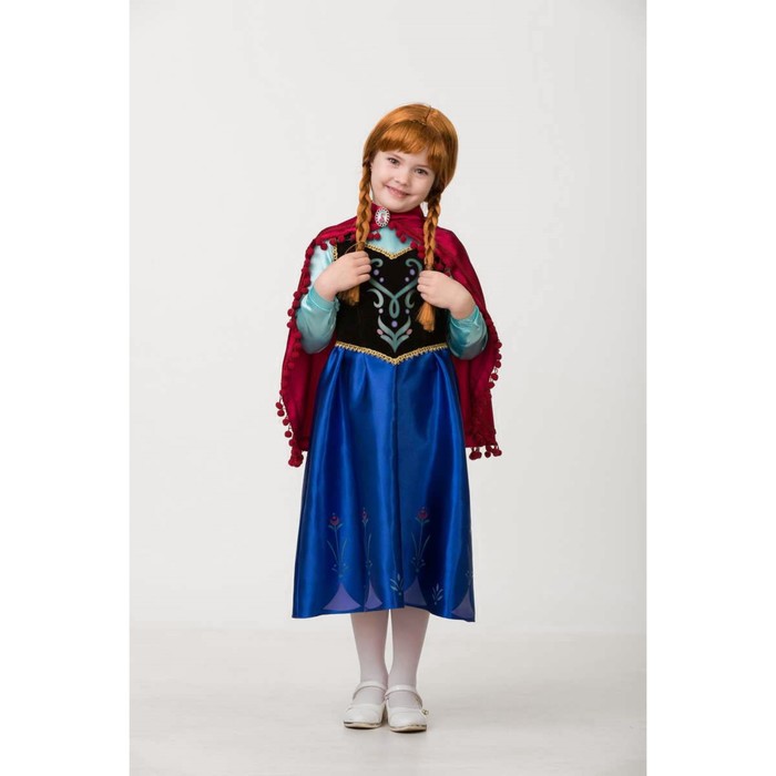 Карнавальный костюм Анна, текстиль, размер 28, рост 110 см