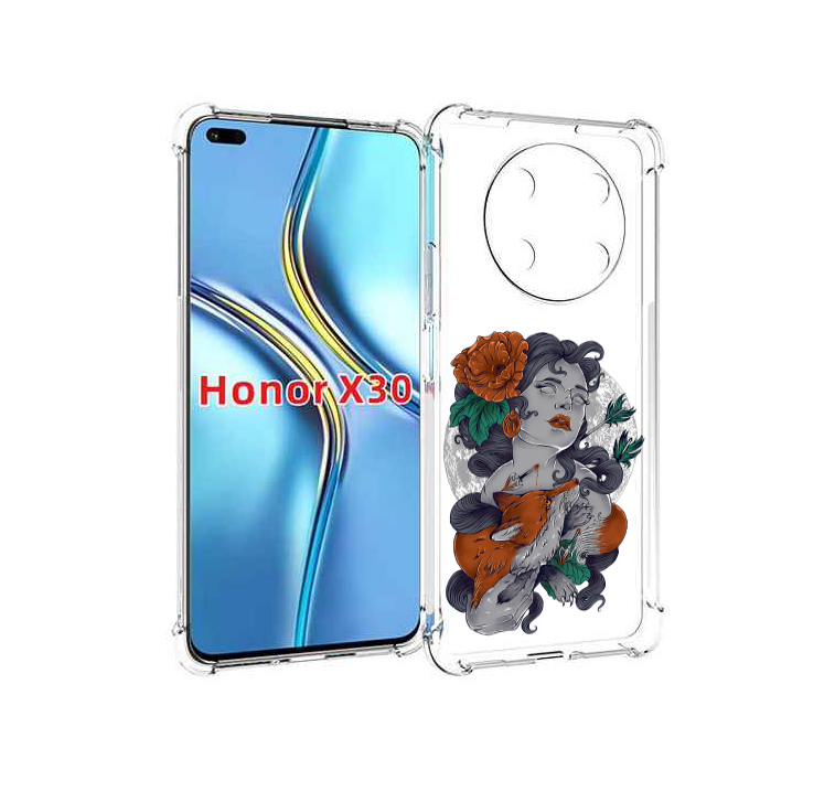 

Чехол MyPads темная девушка с лисой для Honor X30 / Magic4 Lite 5G, Прозрачный, Tocco