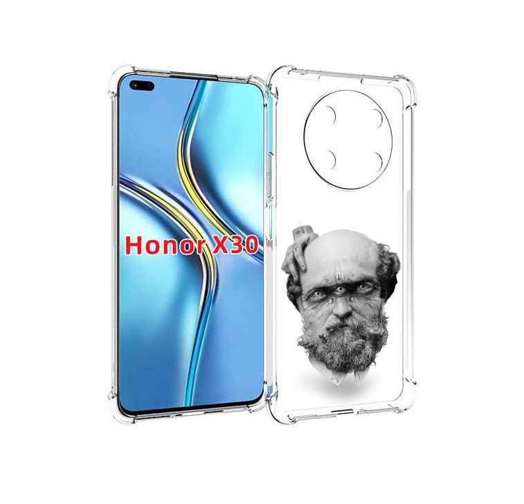 Чехол MyPads страшный бородатый мужчина абстракция для Honor X30 / Magic4 Lite 5G