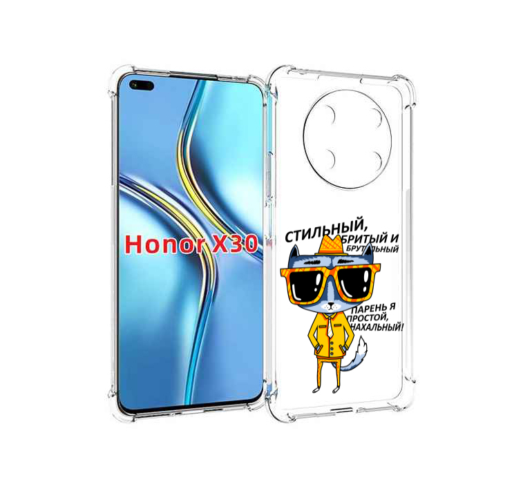 

Чехол MyPads стильный кот для Honor X30 / Magic4 Lite 5G, Прозрачный, Tocco