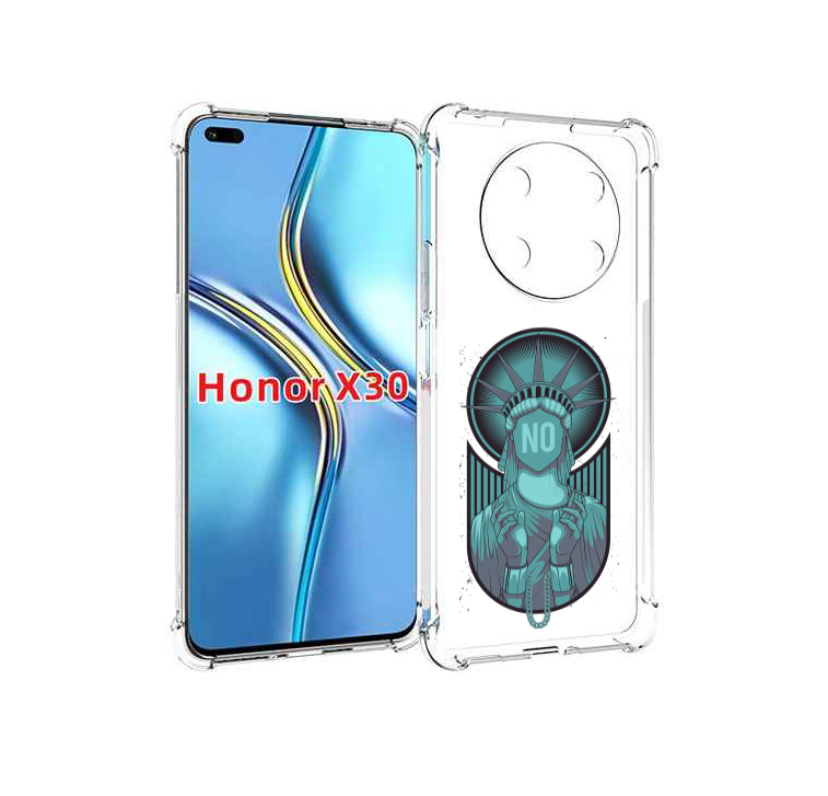 

Чехол MyPads статуя свободы зеленый для Honor X30 / Magic4 Lite 5G, Прозрачный, Tocco
