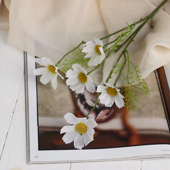 

Цветы искусственные Poetry in flowers "Космея Эвери" 6,5х48 см, белый