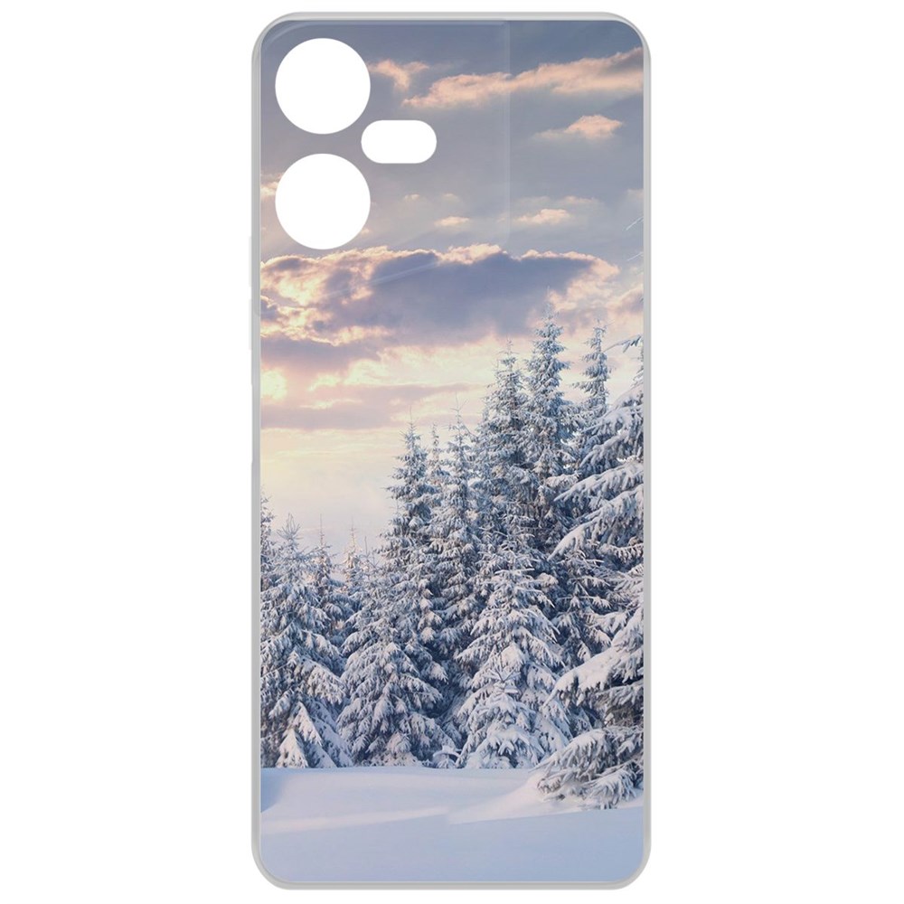 

Чехол-накладка Krutoff Clear Case Снежный пейзаж для TECNO Pova Neo 3, Прозрачный