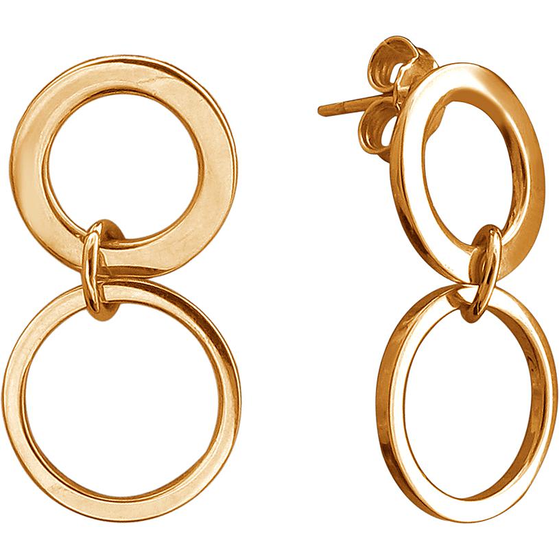 

Серьги женские из золота Эстет 01С0113149, без вставки, 01С0113149