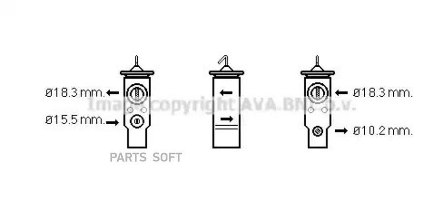AVA Клапан расширительный системы кондиционирования 5760₽