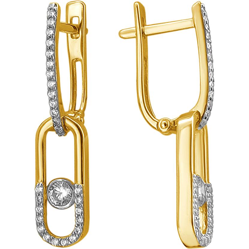 

Серьги женские из золота Эстет 01С1313122Р, фианит, 01С1313122Р