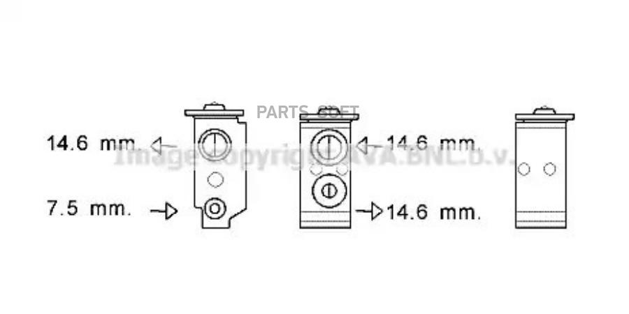 AVA Клапан расширительный системы кондиционирования 5010₽