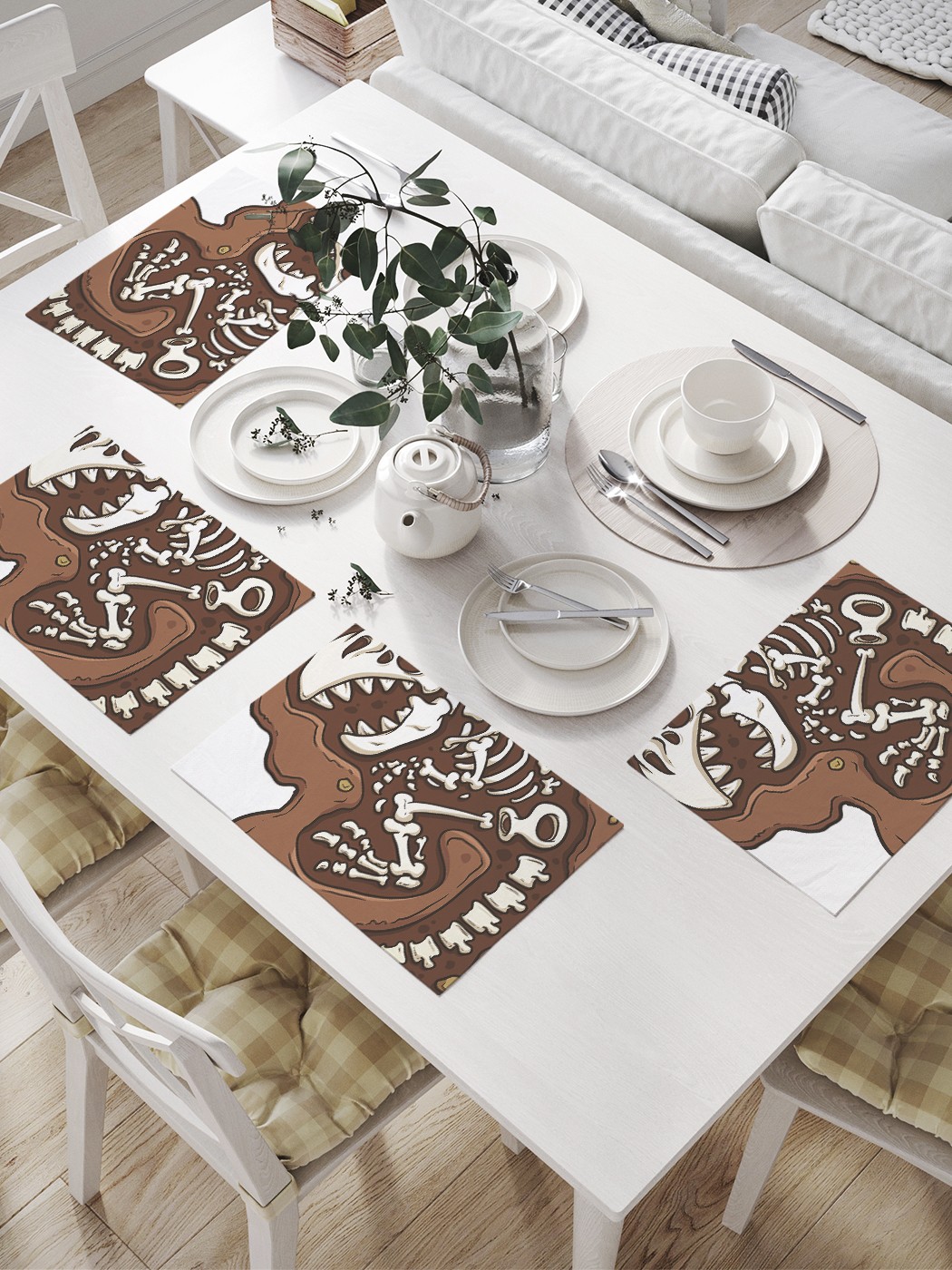 

Комплект салфеток JoyArty "Оттиск в камне" для сервировки стола (32х46 см, 4 шт.), Оттиск в камне