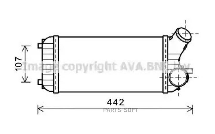 

AVA Интеркулер FORD: C-MAX II 1.6 TDCI 10-, GRAND C-MAX 1.6 TDCI 10-