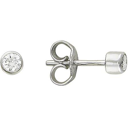 

Серьги-пусеты из серебра Эстет 01С152289, фианит, 01С152289