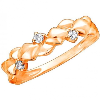 

Кольцо из серебра р. 17,5 Эстет 01К1512326А, фианит, 01К1512326А