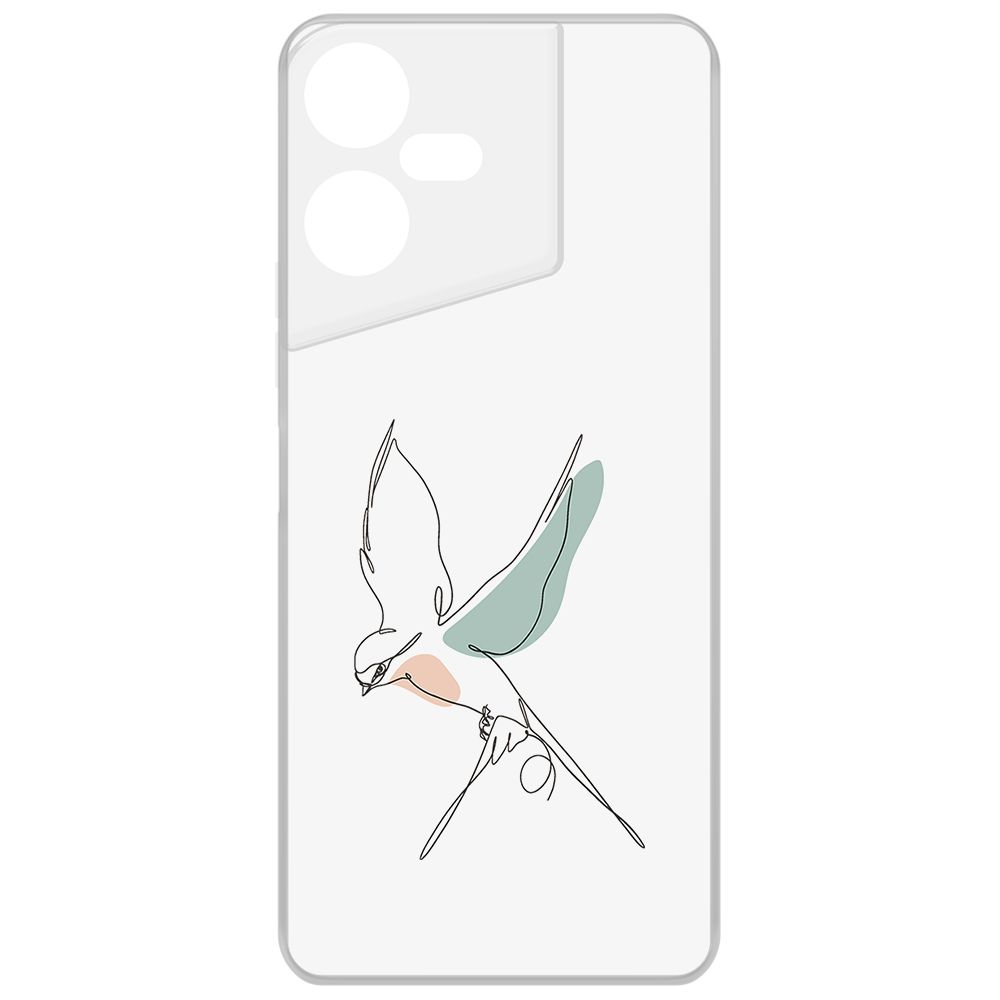 

Чехол-накладка Krutoff Clear Case Полет для TECNO Pova Neo 3, Прозрачный
