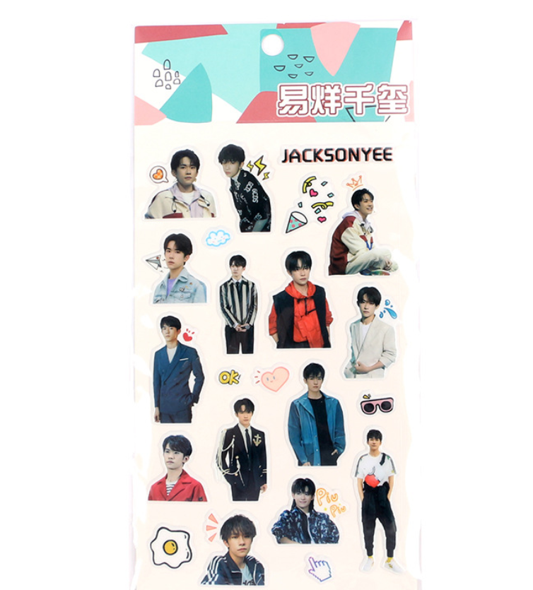 

Набор наклеек Джексон И Jackson Yee
