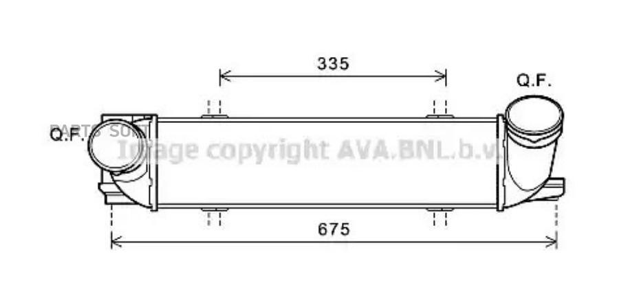 

AVA Радиатор интеркулера
