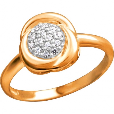 

Кольцо из серебра с фианитом р. 16,5 Эстет 01К1513063РА, 01К1513063РА