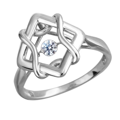 

Кольцо из серебра с фианитом р. 18,5 Эстет 01К1512906, 01К1512906