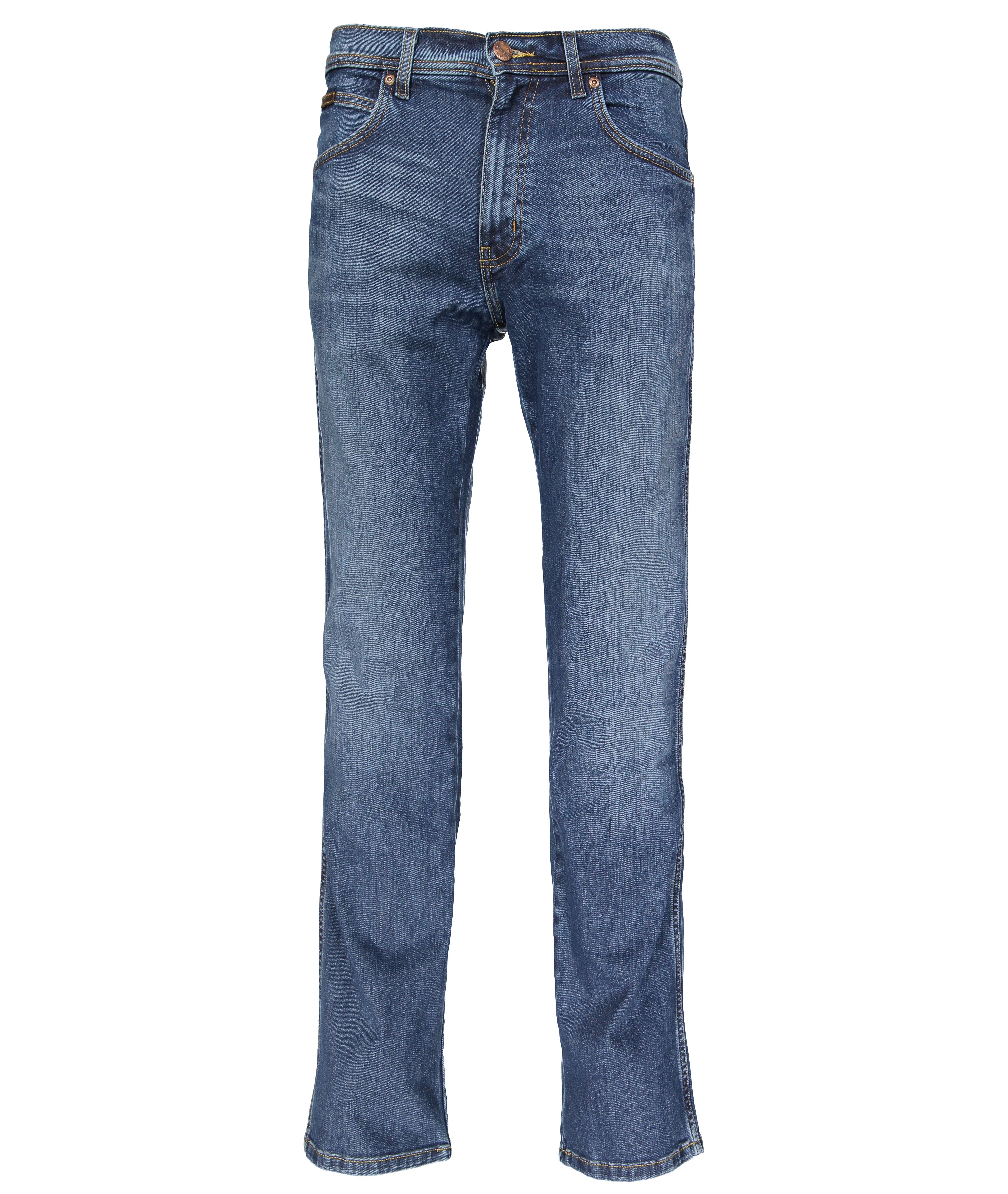 фото Джинсы мужские wrangler arizona stretch burnt blue серые 42/34