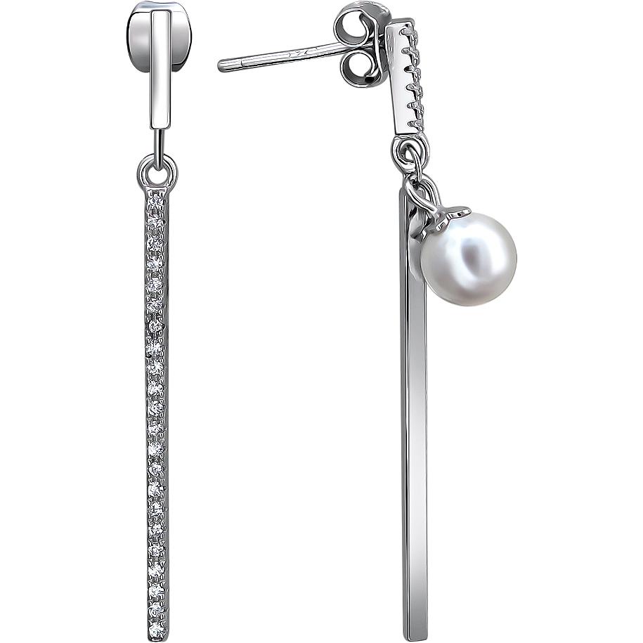 

Серьги женские из серебра Эстет С34С25G2CQ0813, жемчуг/фианит, С34С25G2CQ0813