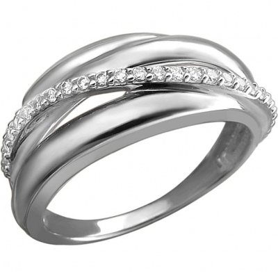 

Кольцо из серебра с фианитом р. 18 Эстет 01К1513067, 01К1513067