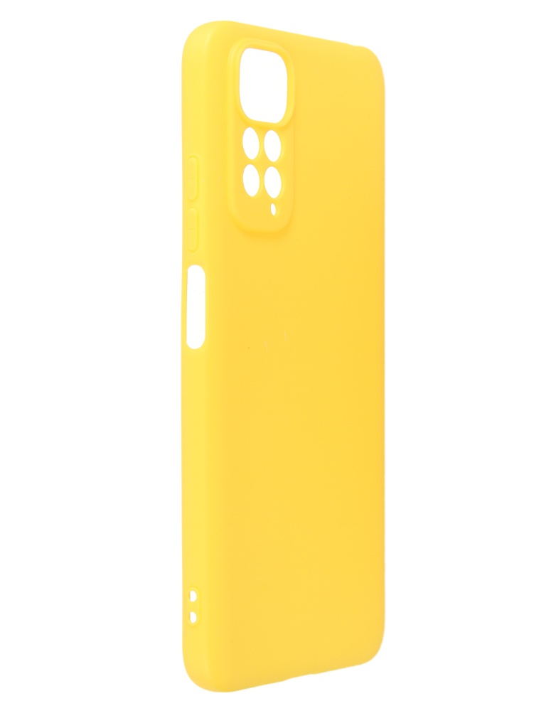 фото Чехол df для xiaomi redmi note 11 / 11s silicone yellow xicase-61 df-group