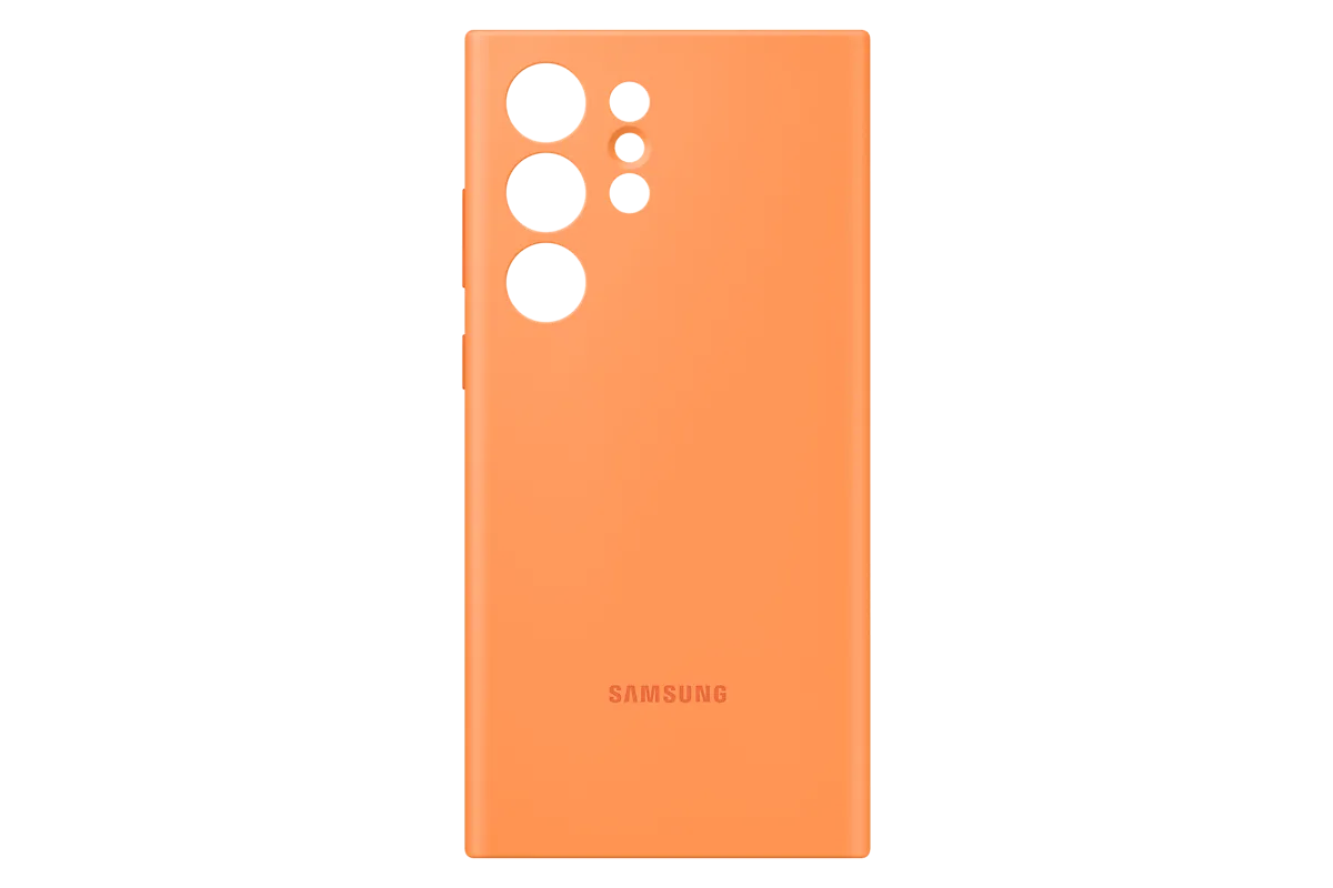 Чехол Samsung Silicone Case S23 Ultra, оранжевый, EF-PS918TOEGRU