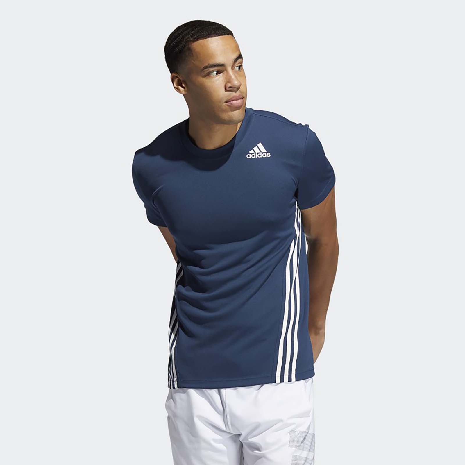 фото Футболка мужская aero 3s tee adidas синяя xs