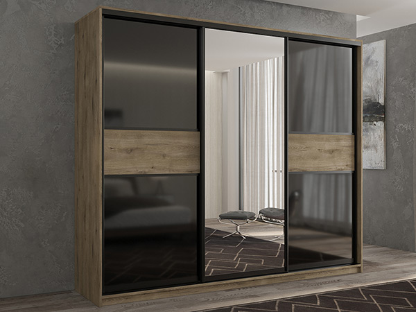 

Шкаф-купе 3-х дверный Кааппи 9 Дуб Эвок Прибрежный 240х60х230 см, Коричневый