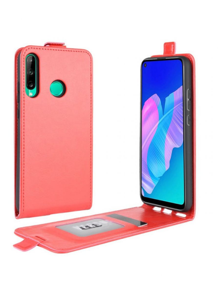 

Brodef Flip вертикальный эко кожаный чехол книжка Huawei P40 lite E/Honor 9C Черный