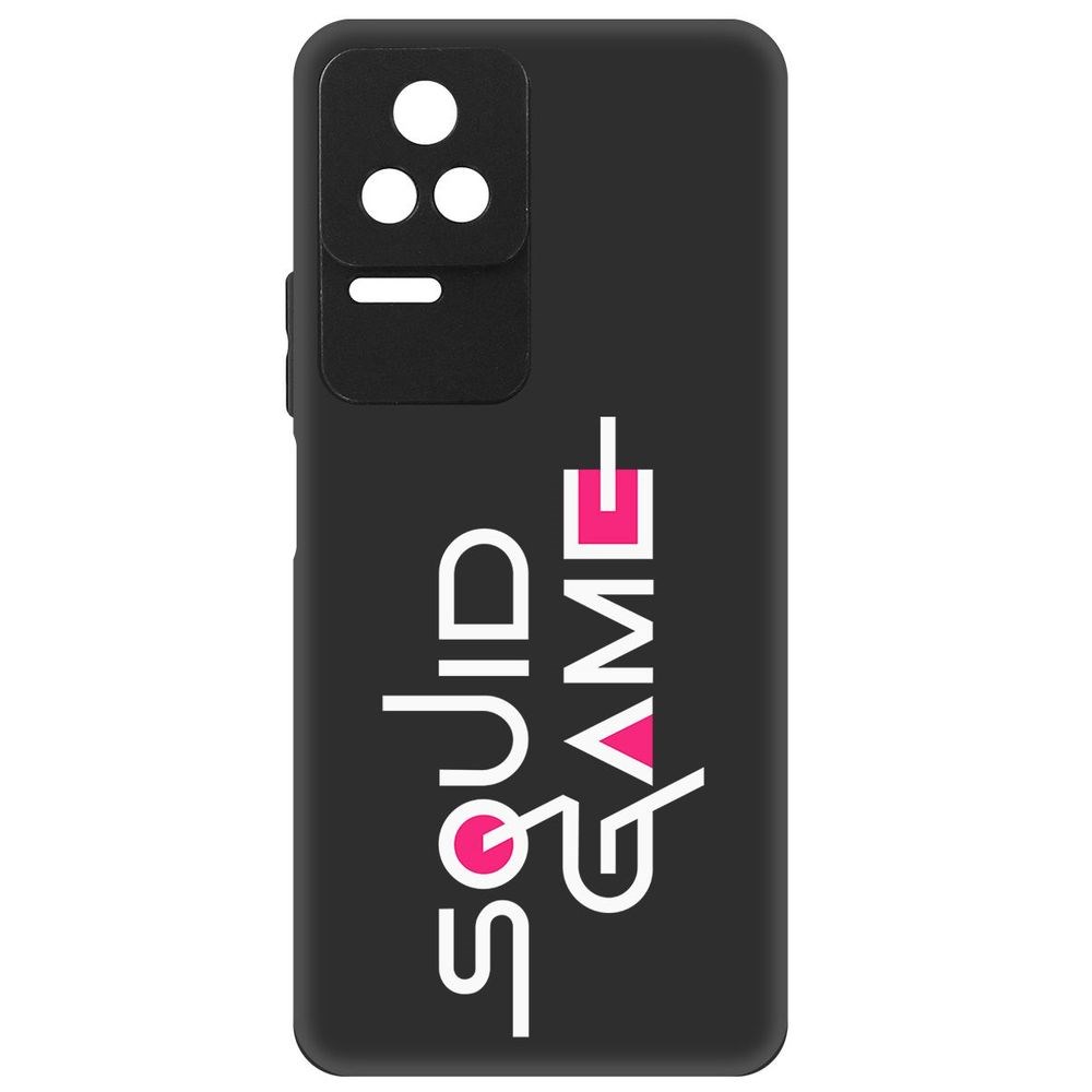 

Чехол-накладка Софт Игра в кальмара-Лого для Poco F4, Черный