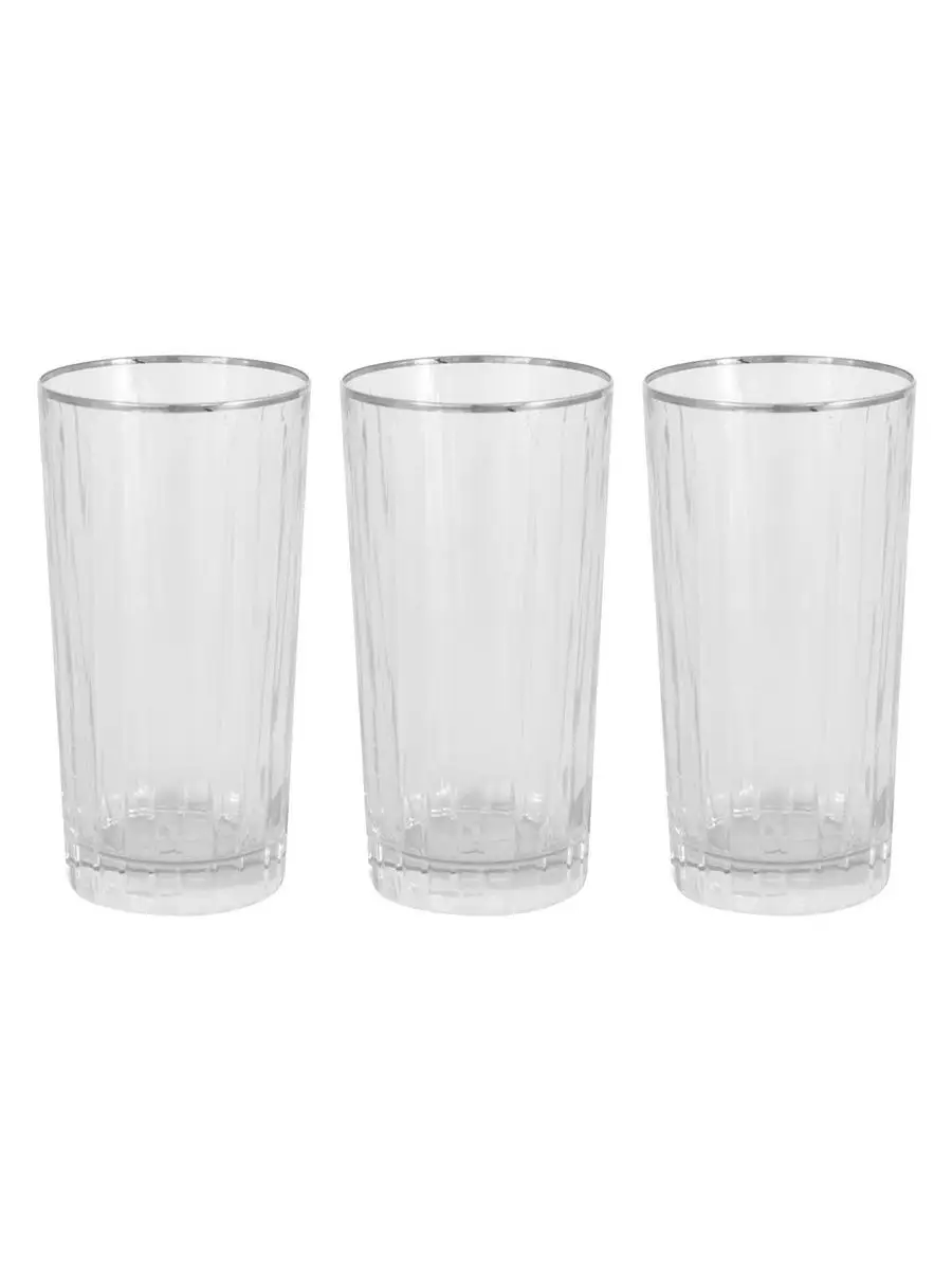 Набор стаканов для воды Пиза серебро, 0,375 л. 6 шт. Same Decorazione